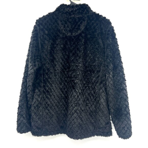 Simply Southern Black Sherpa Quarter Zip Sweatshirt Women's Small - Picture 5 of 5